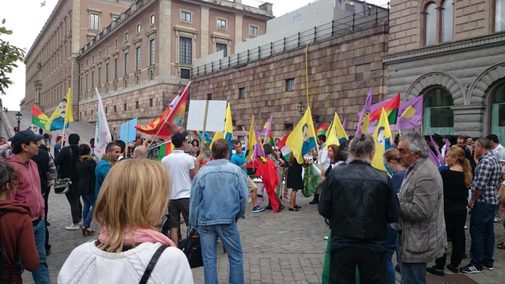Manifestation mot ISIS, Mynttorget, 2014-08-13